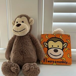 Jelly cat Monkey and matching board book!